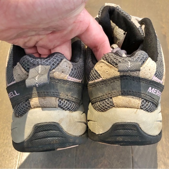 MERRELL Outdoor Hiking Grey & Pink Sneakers Trainers Winter Shoes Women US 7. - Picture 6 of 12